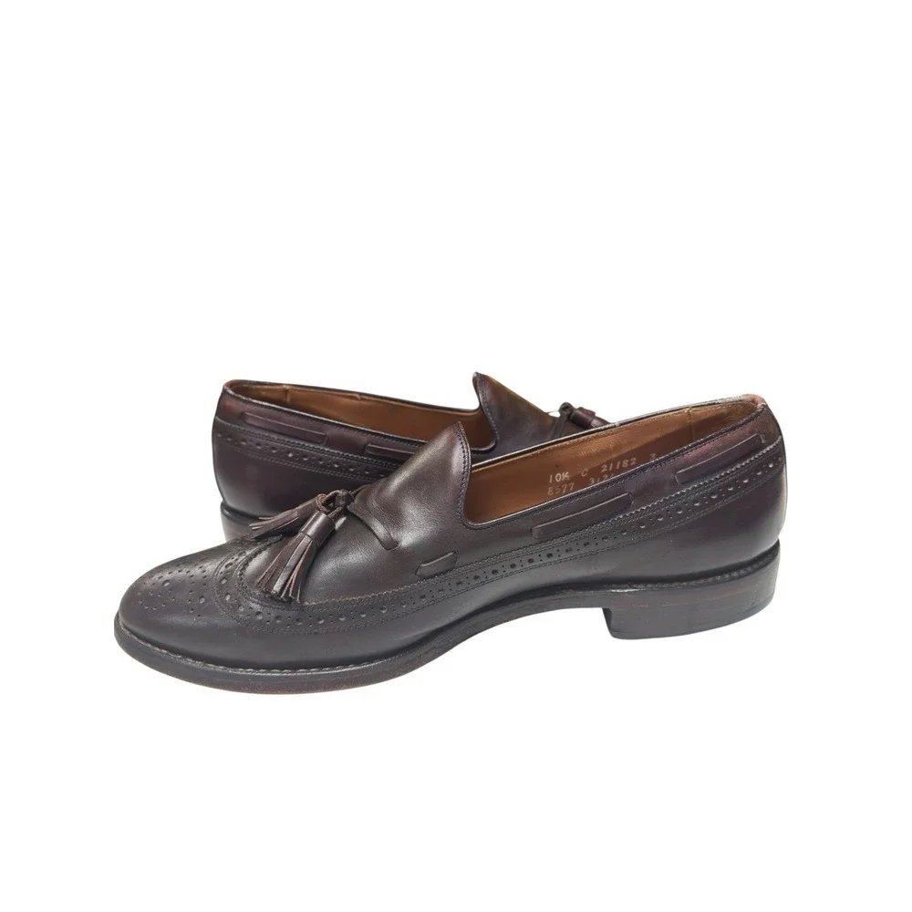 Allen Edmonds‎ Manchester Tassel Loafers Brown 10.5C Leather USA Dress
